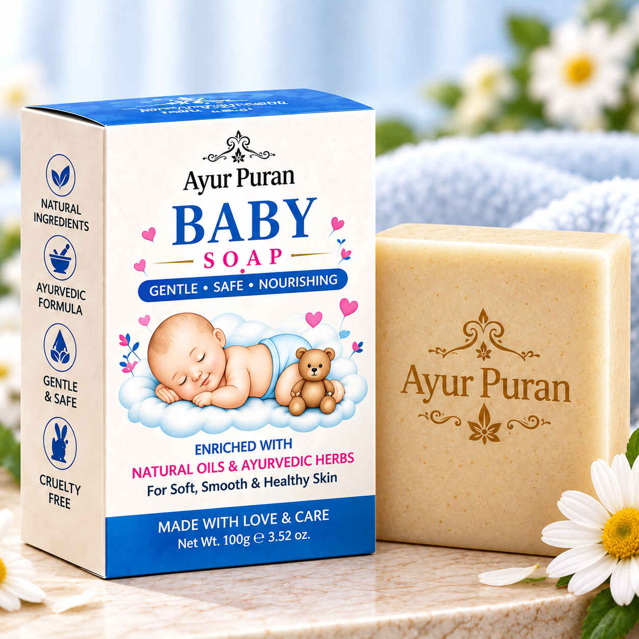 Baby Soap - AyurPuran Ayurvedic Product