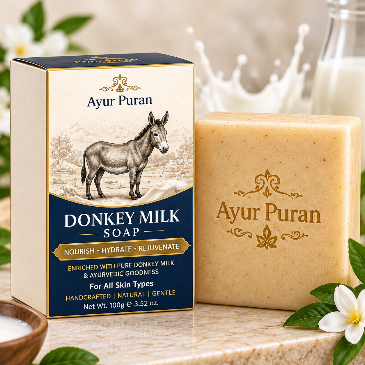 Donkey Milk Soap - AyurPuran Ayurvedic Product